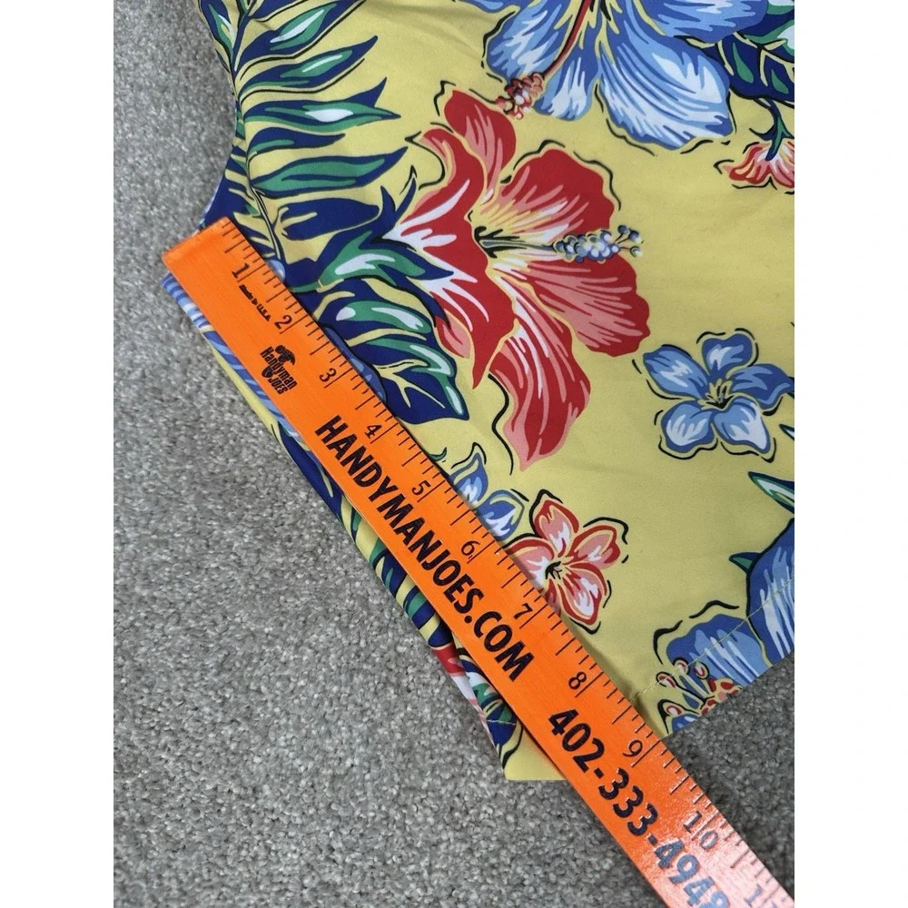 Polo Ralph Lauren Men's Medium Floral Lined Drawstring‎ Bathing Suit Swim Trunks